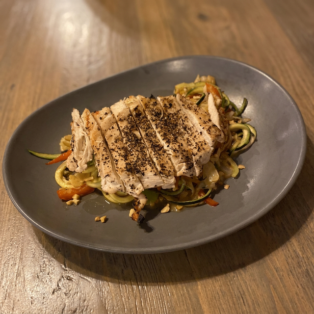 Thai Chicken Zoodles.