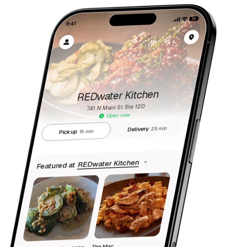 REDwater Kitchen app preview